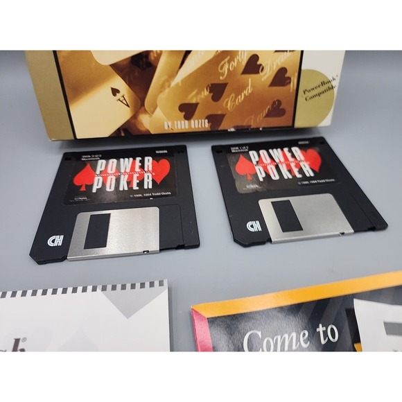 Macintosh Power Poker 3.5 HD Disks- Electronic Arts By Todd Outz - Mac - Picture 4 of 9